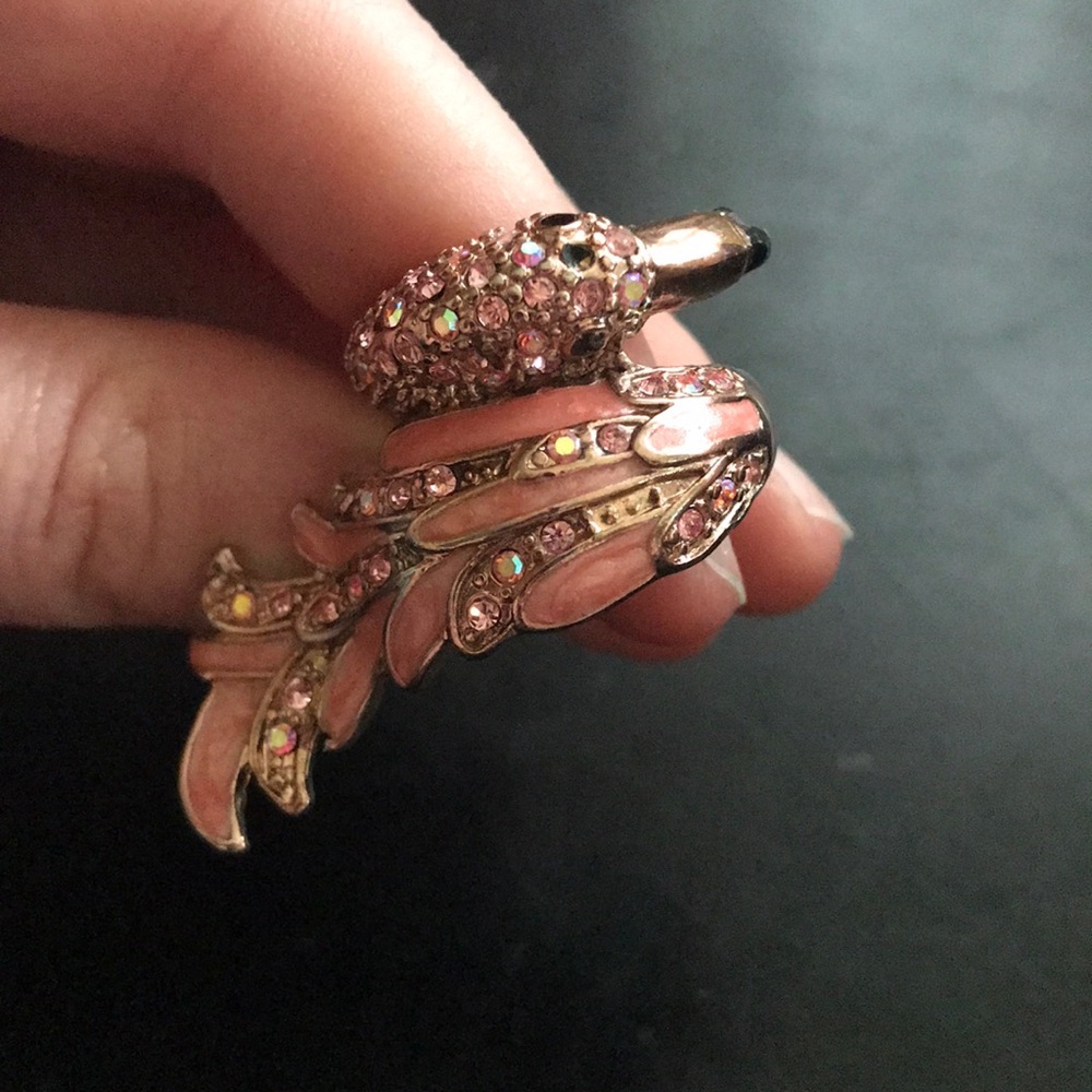 GUESS Pink Flamingo Ring